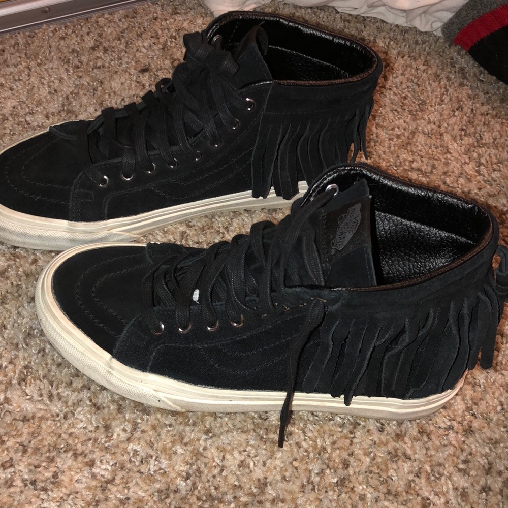 High top vans w/ fringe